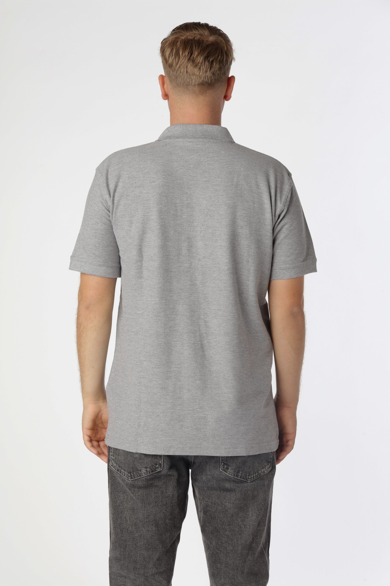 Classic Polo shirt, Oxford Grå