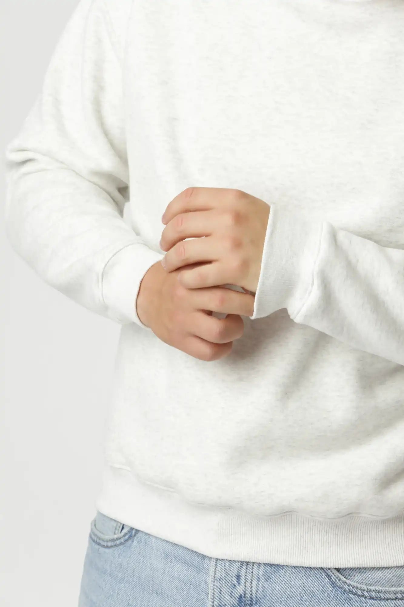 Let og behagelig Premium sweatshirt i farven Grå med tidløs pasform og enkel finish