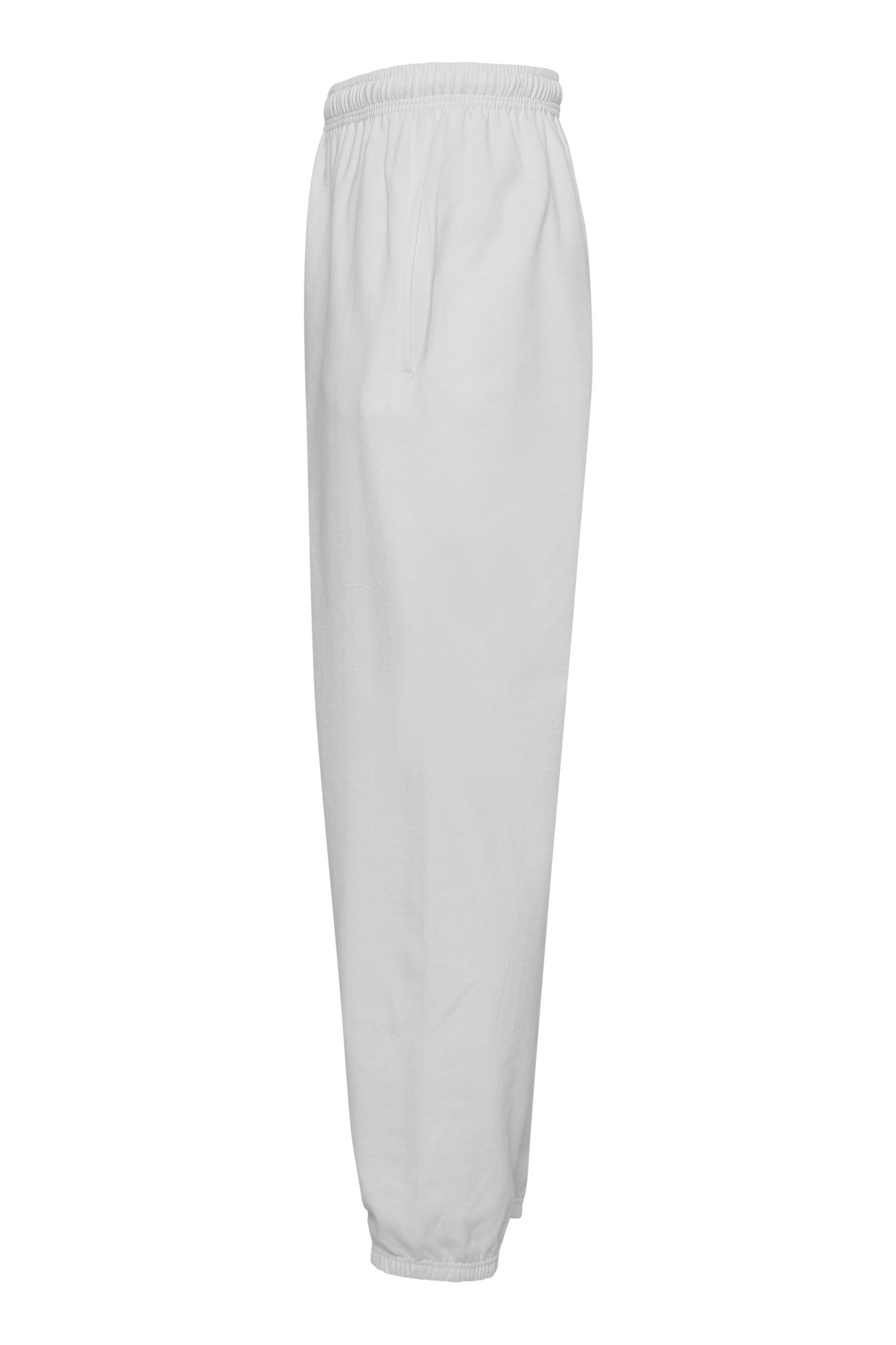Hvide regular sweatpants med diskrete sidelommer og regular fit til hverdagsbrug.