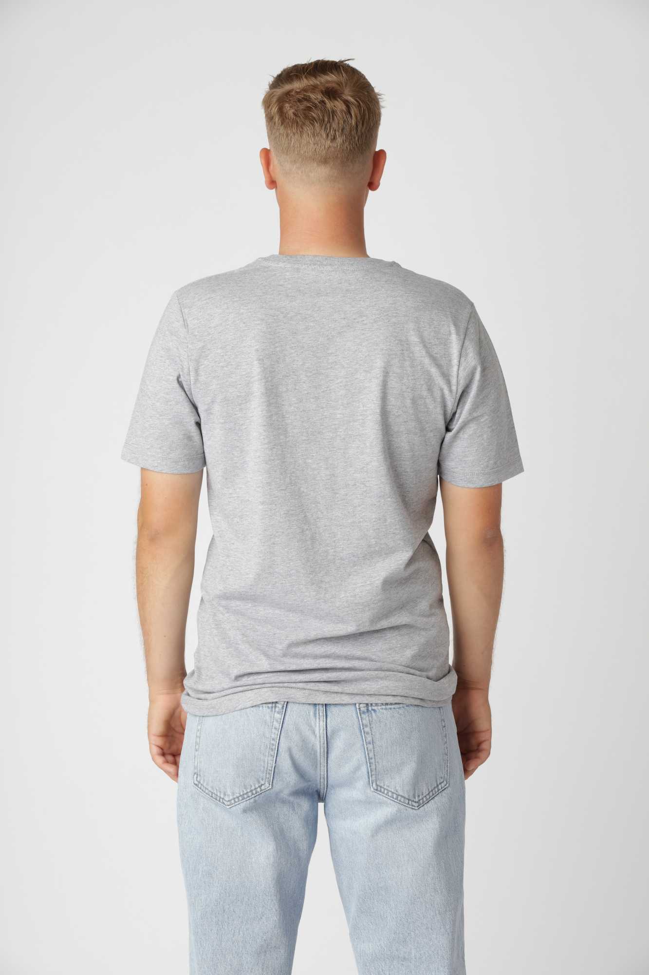 Classic V-hals T-shirt, Oxford Grå