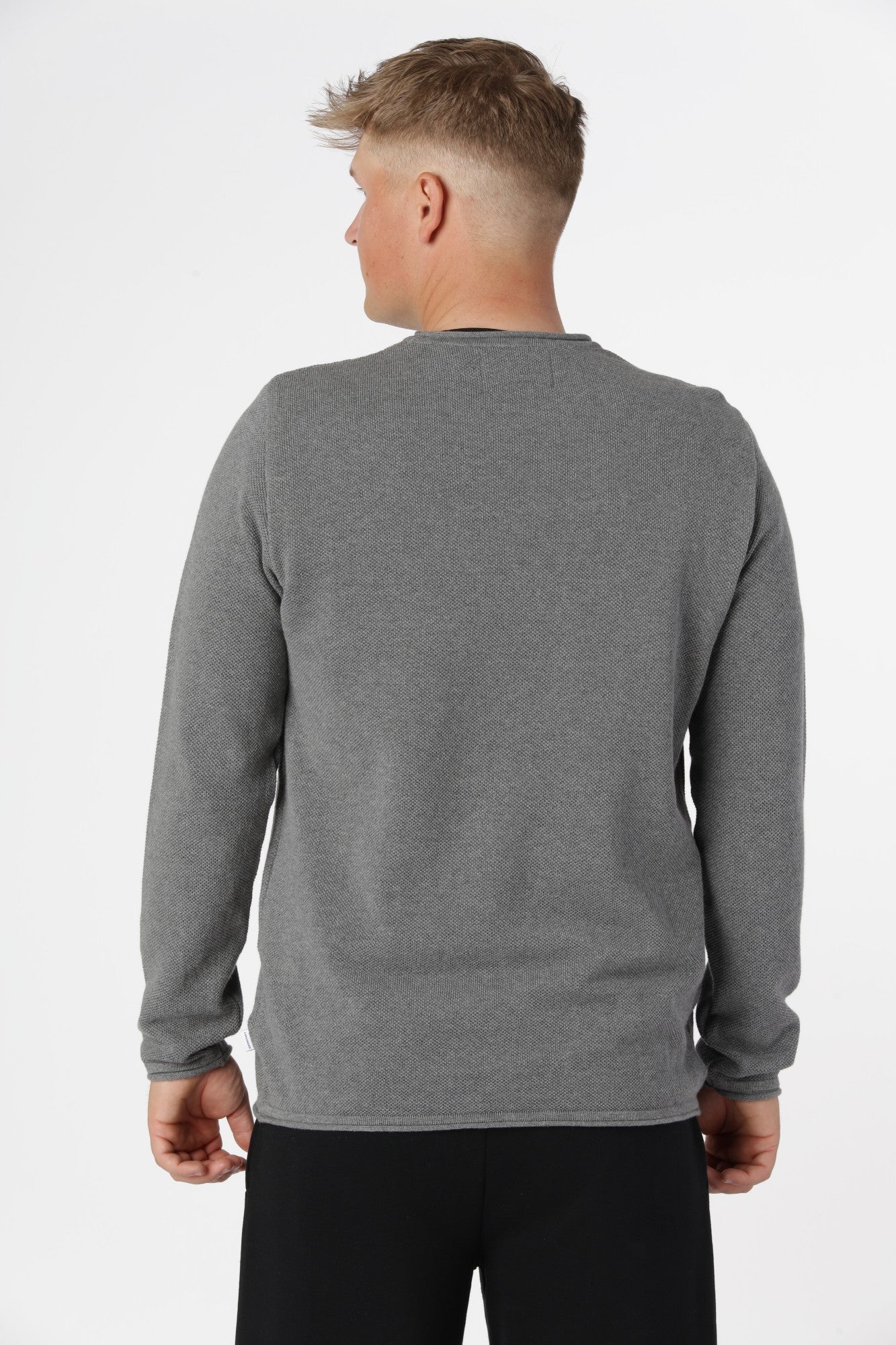 Striktrøje Pep, Grey Mix