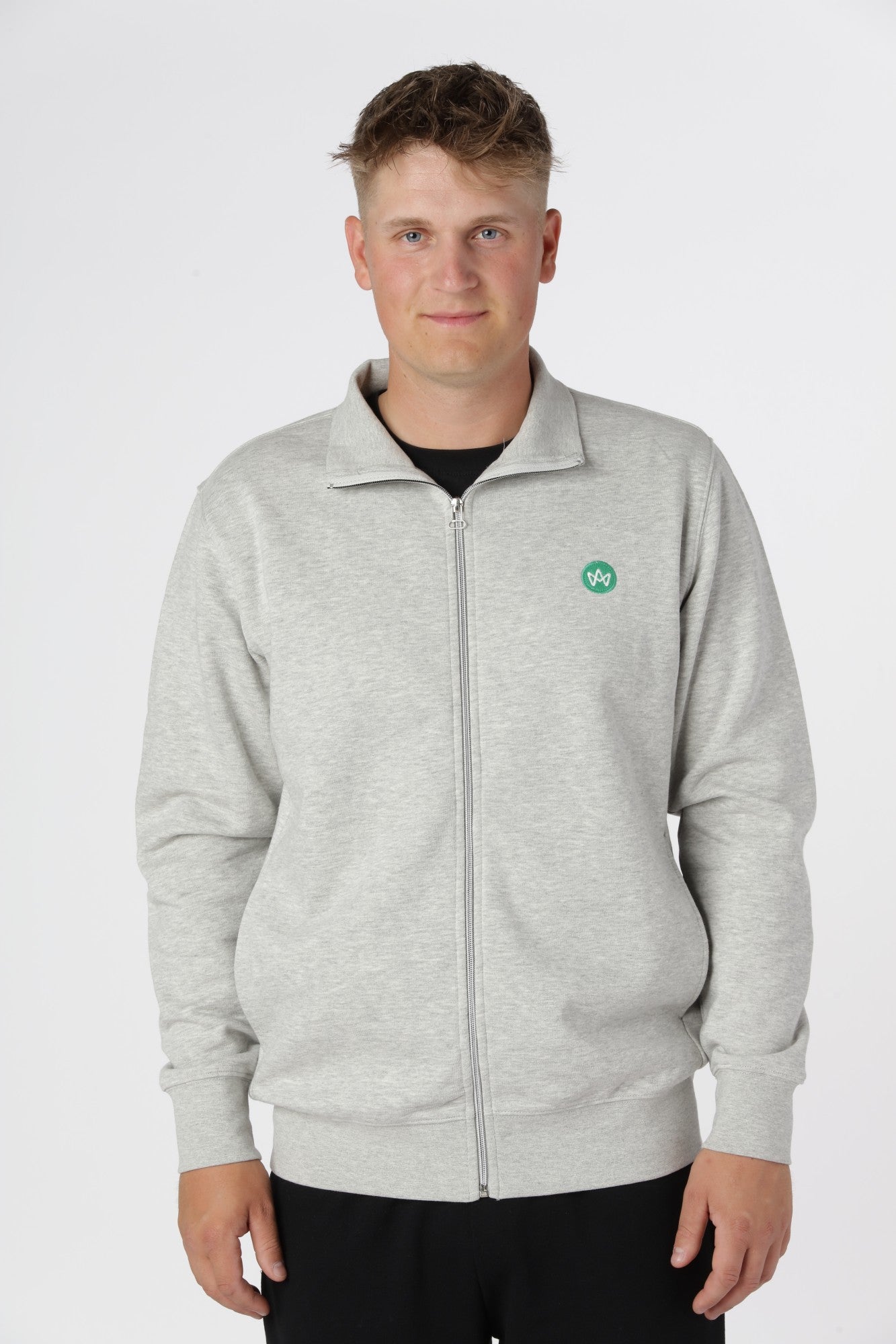 Zip-up Lars, Lt Grey Mix
