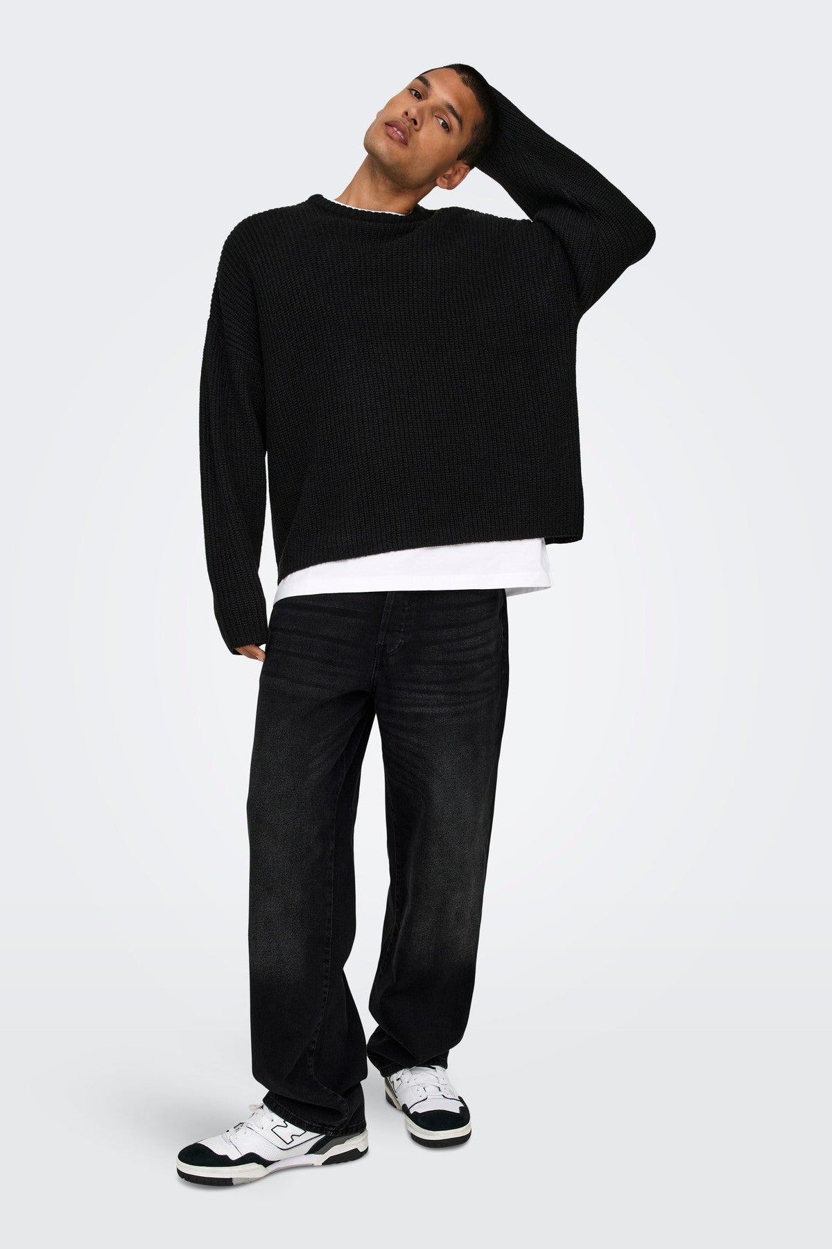 Baggy Jeans, Washed Black