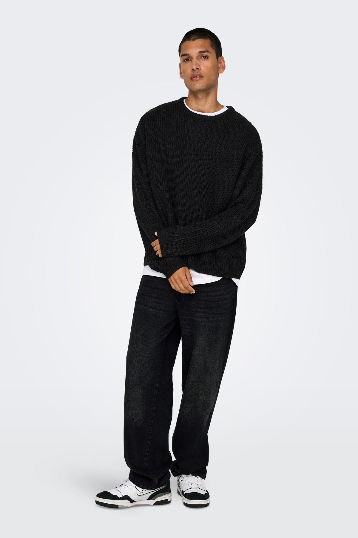 Baggy Jeans, Washed Black