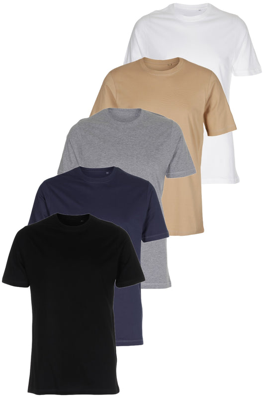 Classic Fitted T-shirt, 5 stk.
