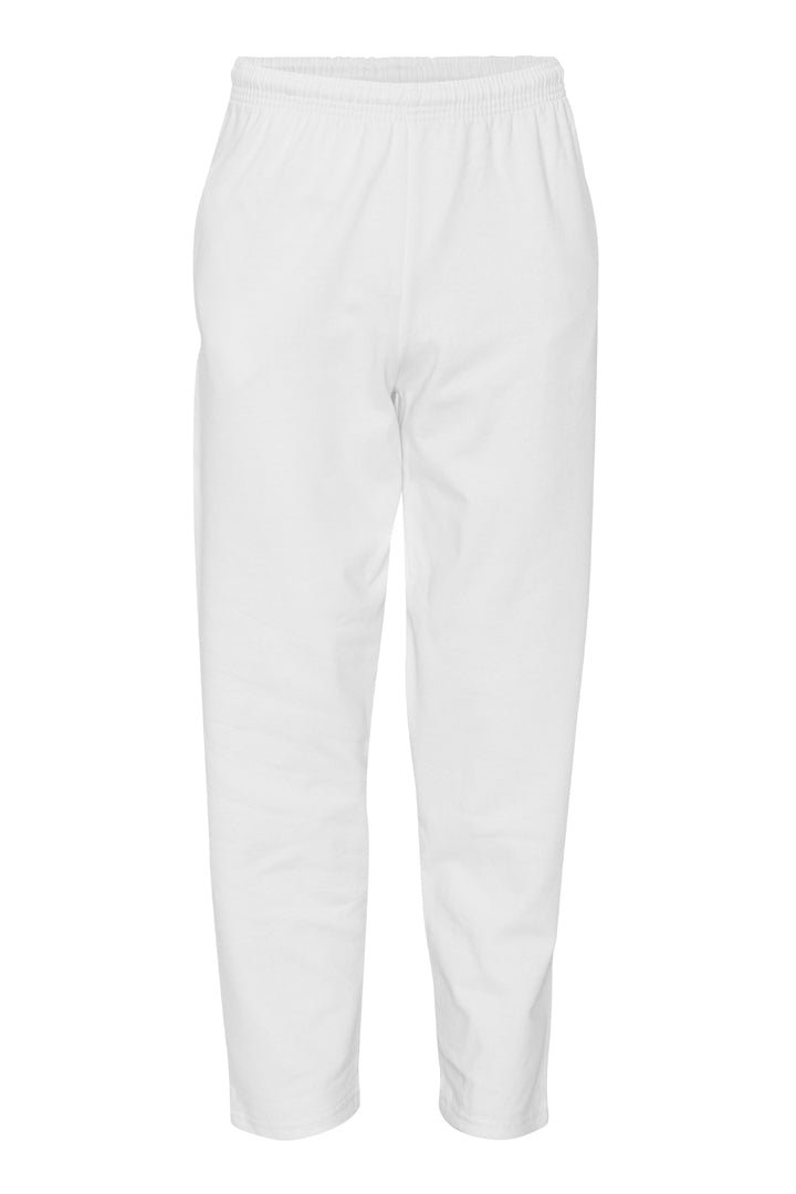 Straight sweatpants i farven hvid med lige ben og afslappet pasform