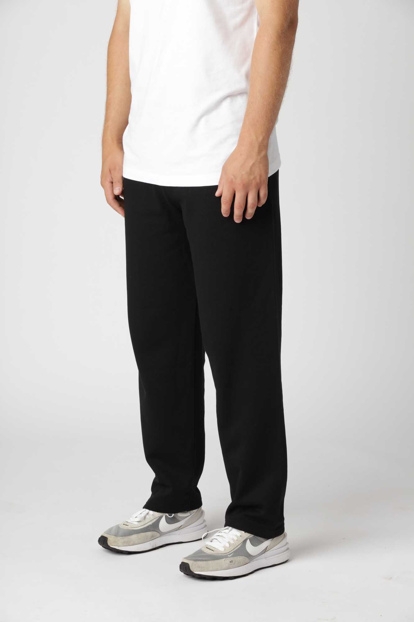 Classic Straight Sweatpants, Sort