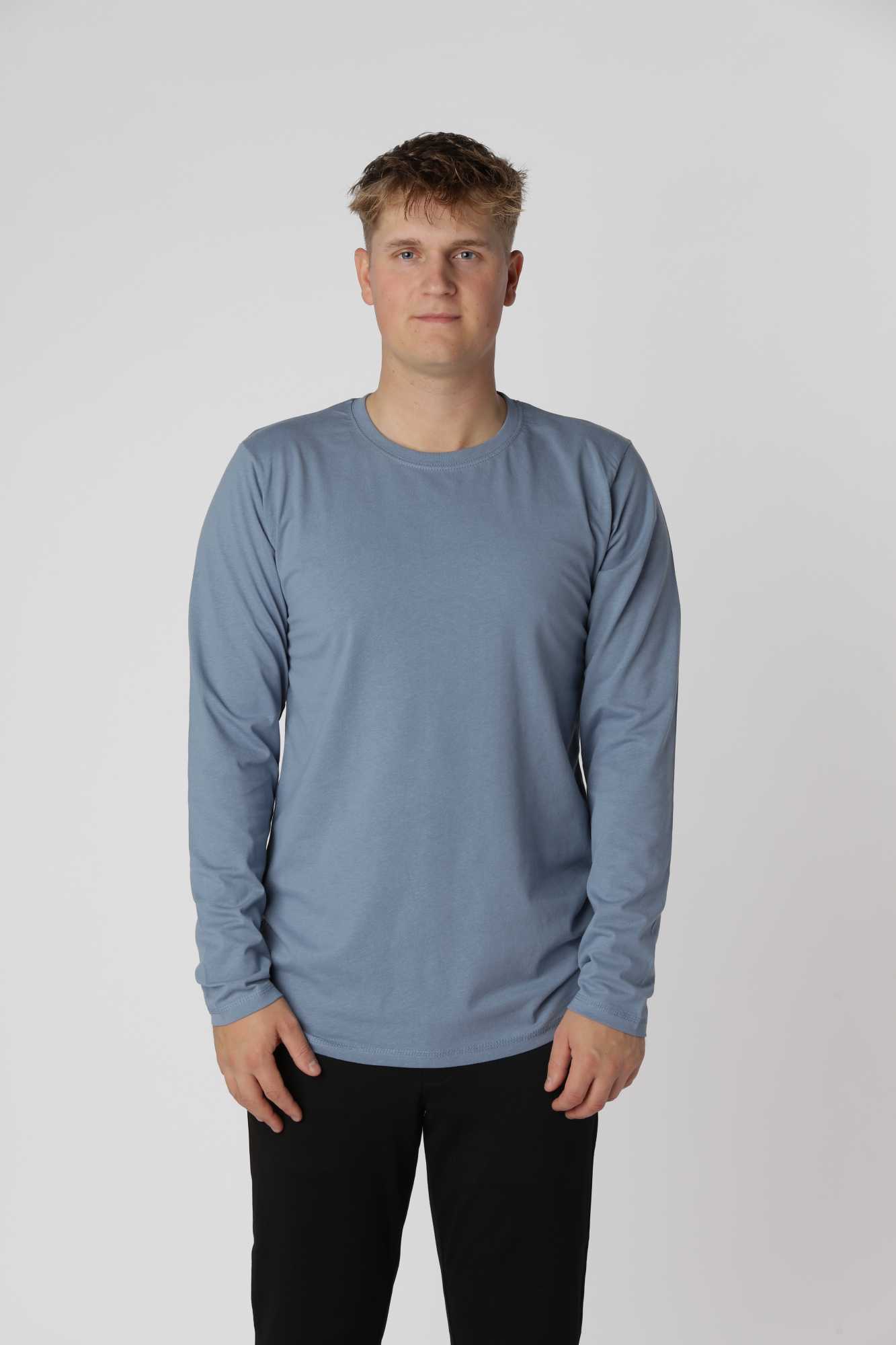Essential langærmet, Denim