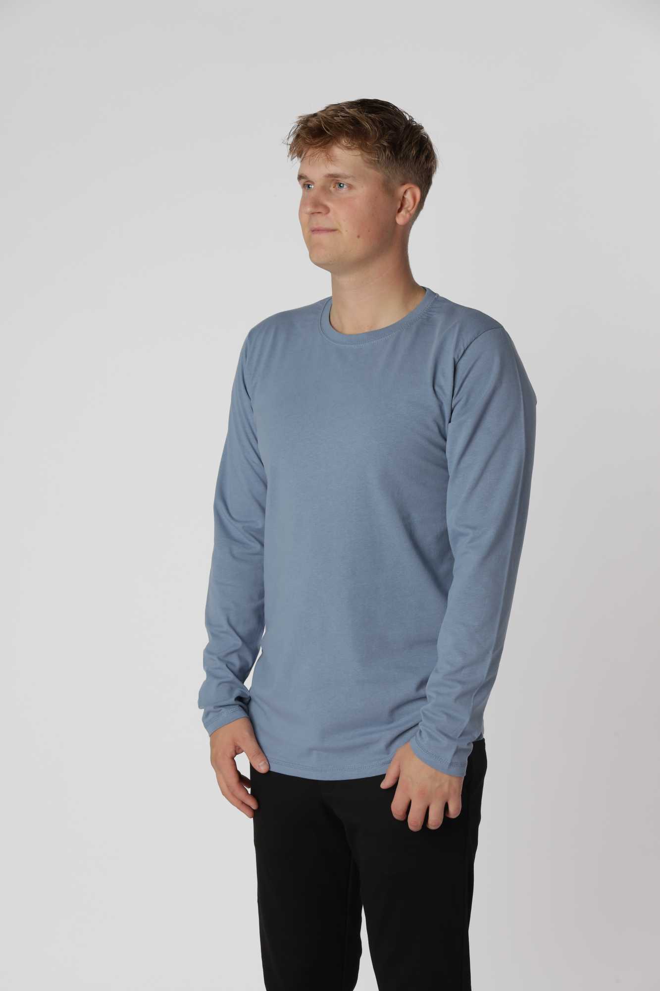 Essential langærmet, Denim