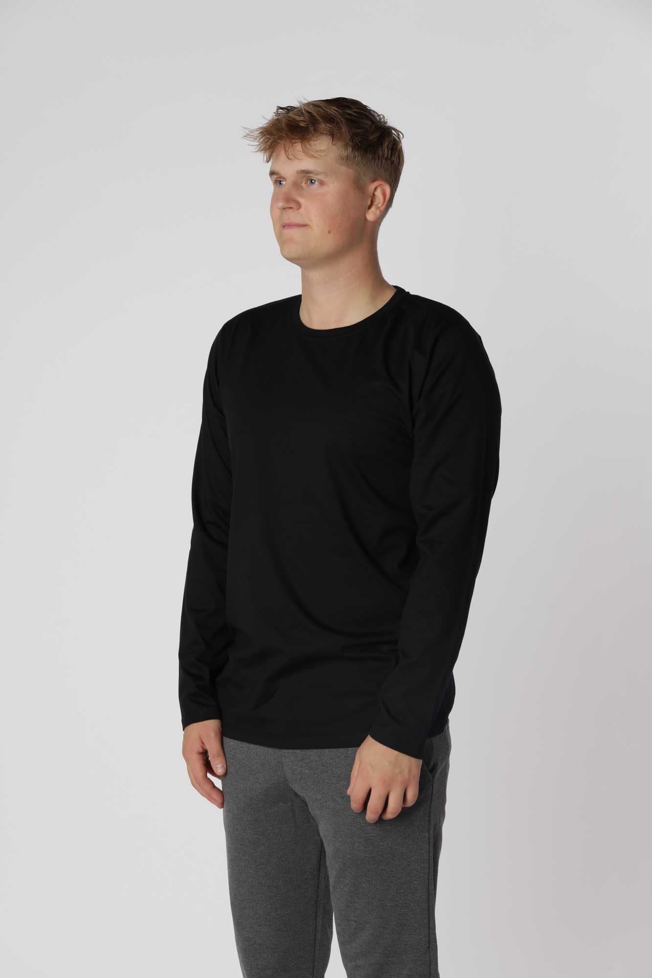Essential langærmet, Sort