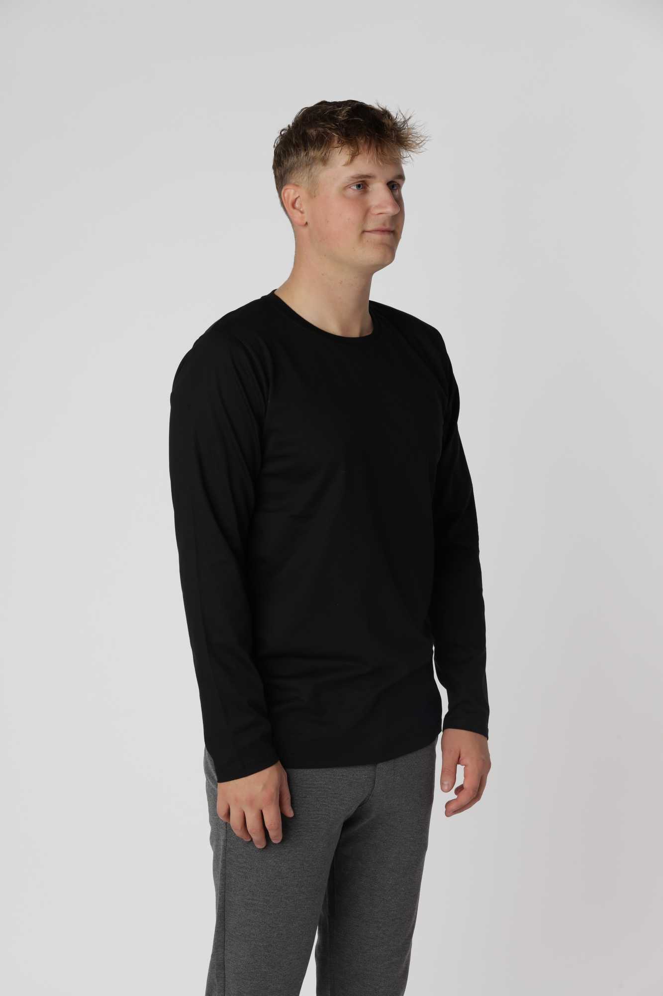 Essential langærmet, Sort