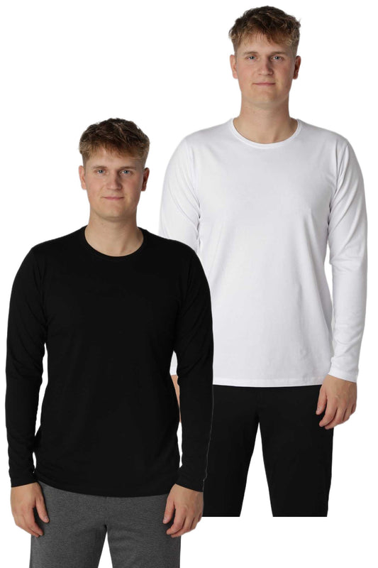 Shape Langærmet T-shirt, 2 stk.