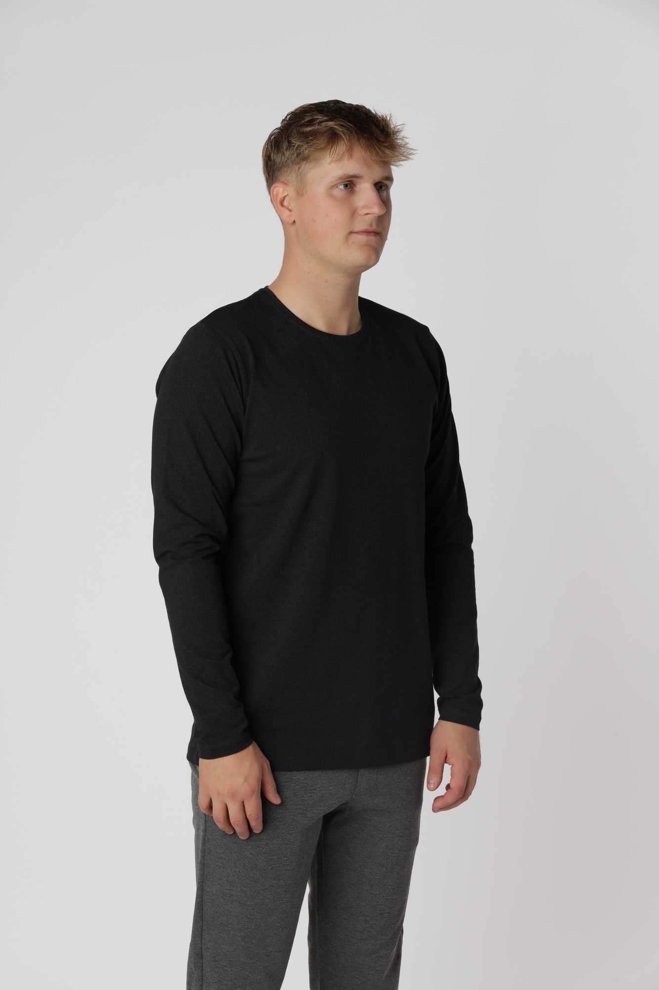 Shape langærmet, Grå Sort