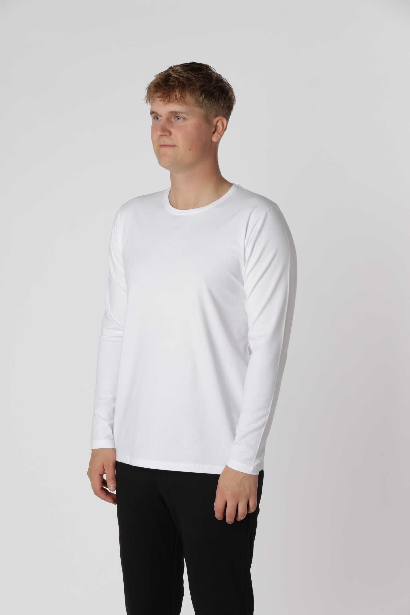 Shape langærmet, Hvid