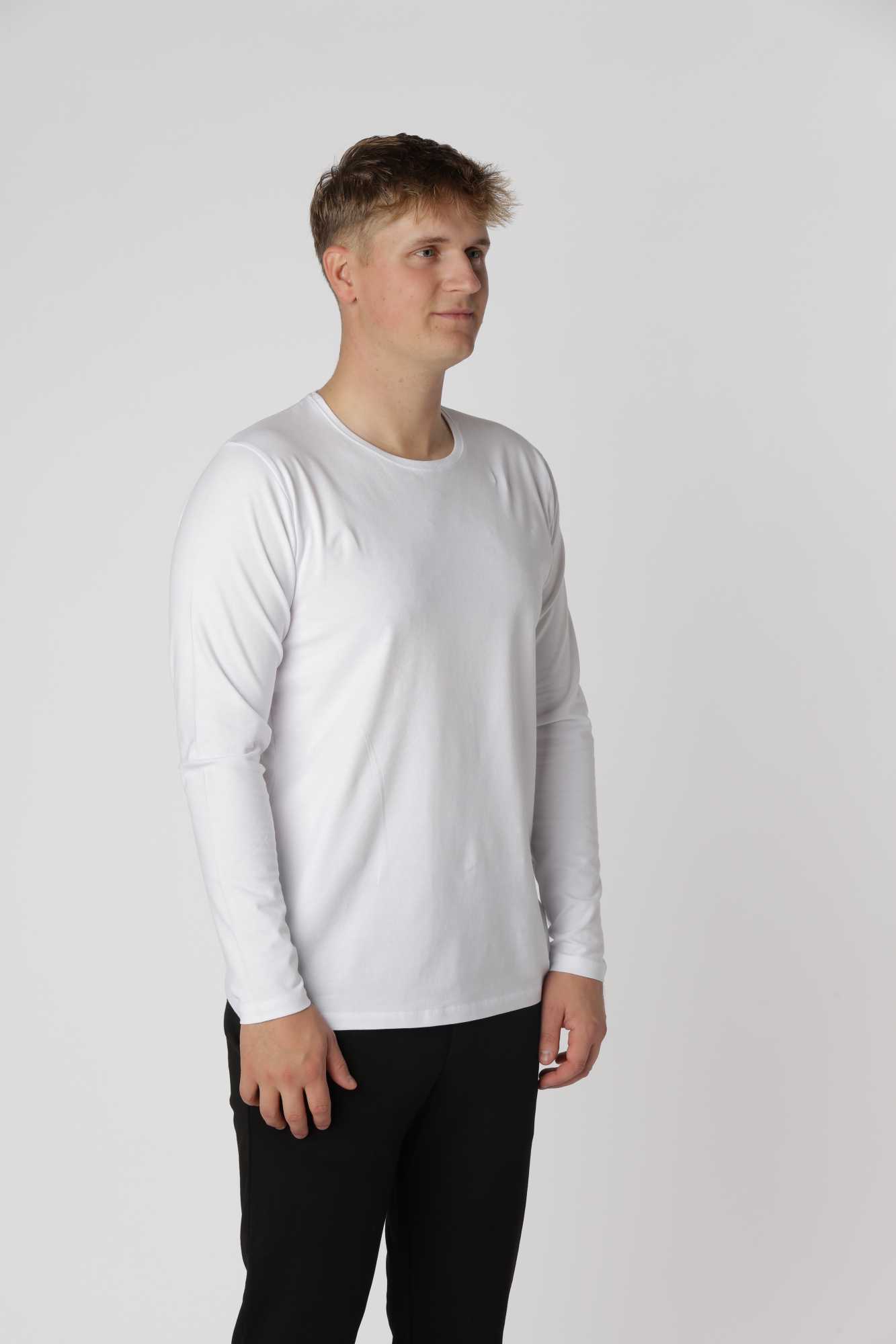 Shape langærmet, Hvid
