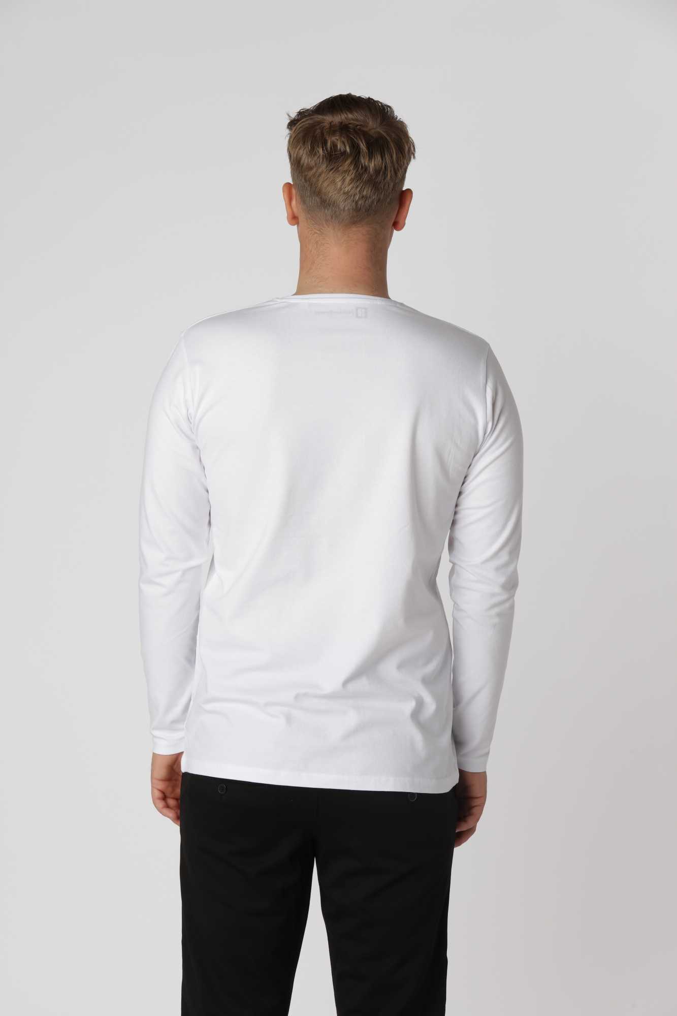 Shape langærmet, Hvid