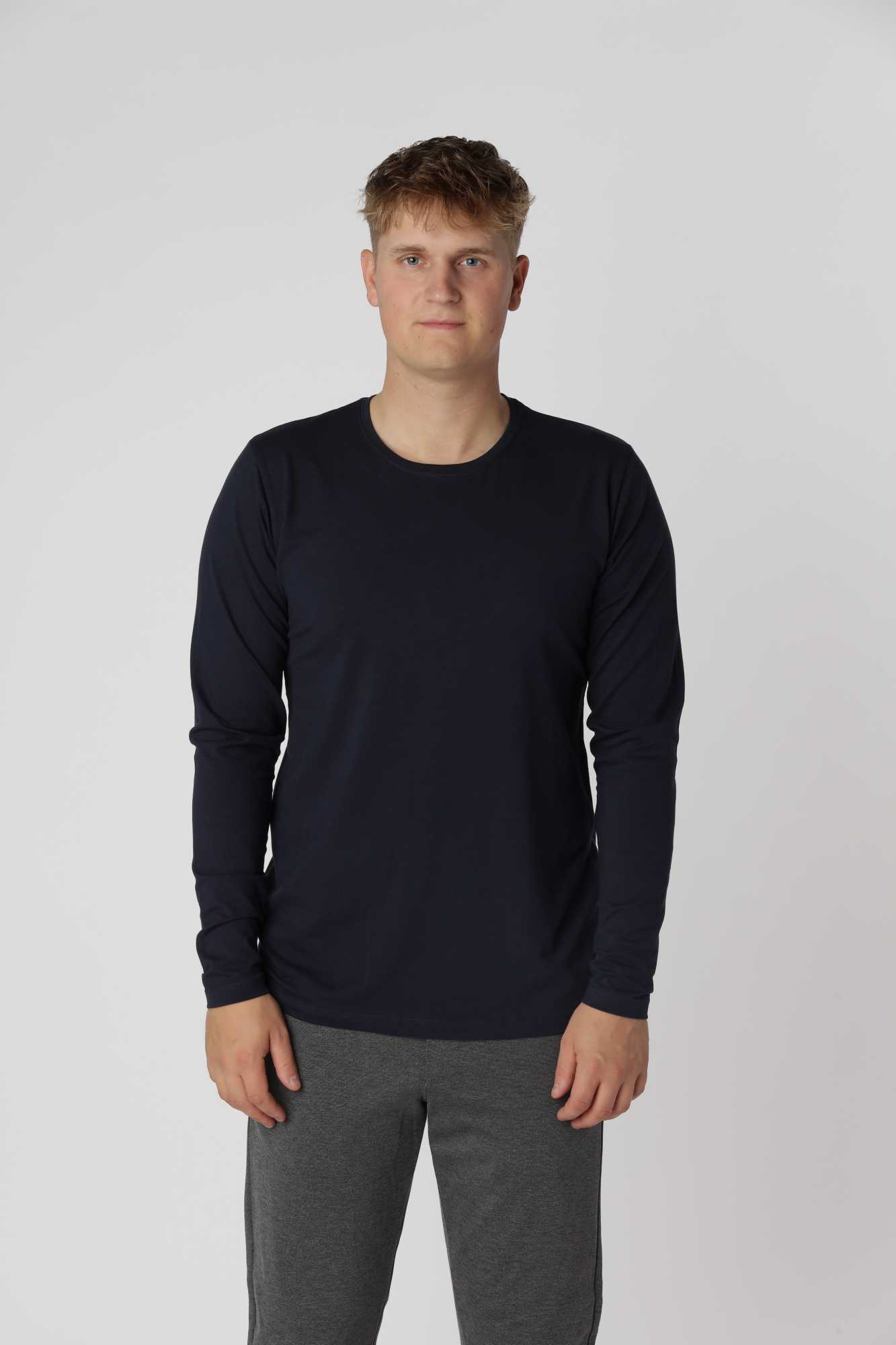 Shape langærmet, Navy