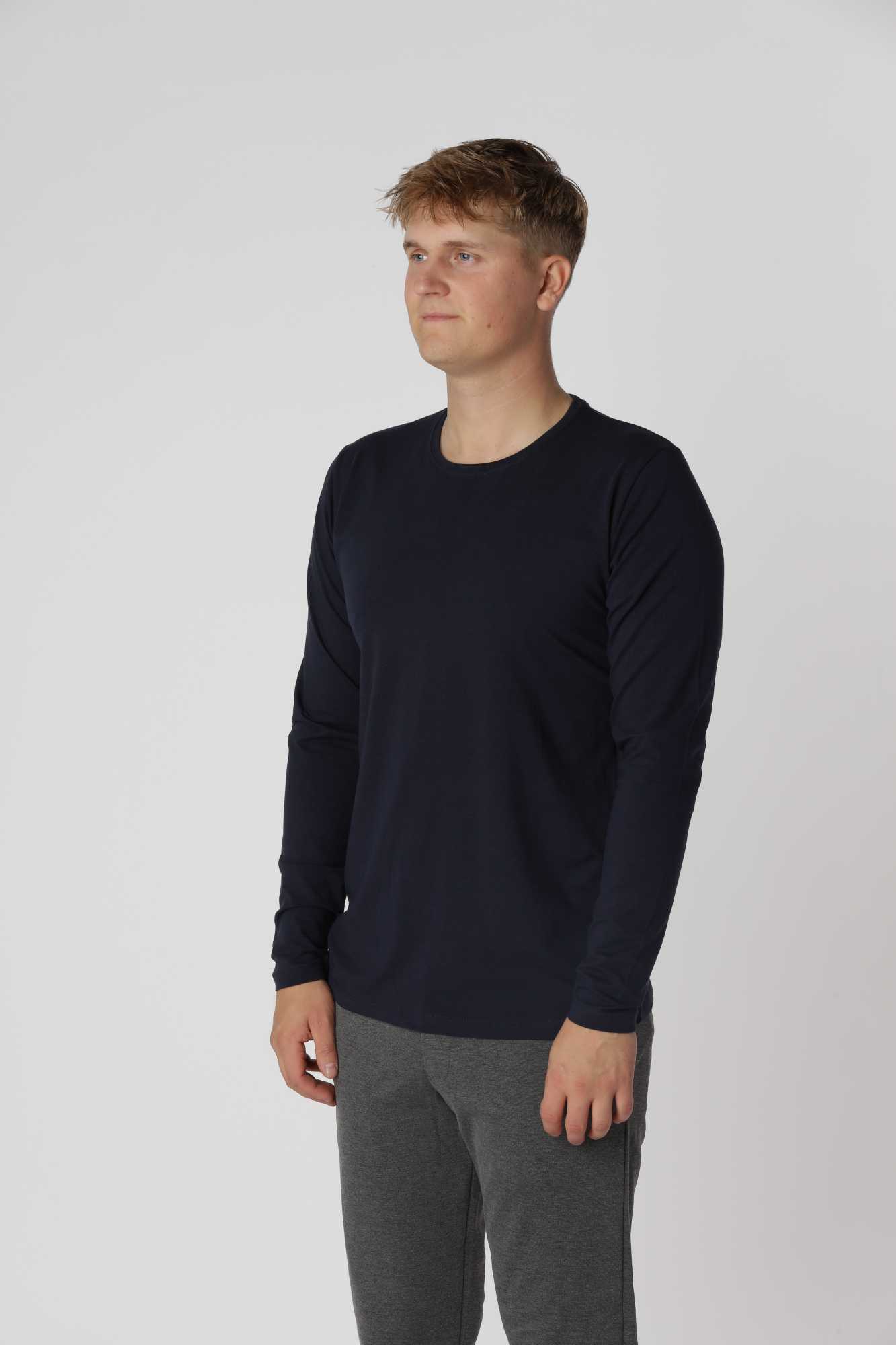 Shape langærmet, Navy