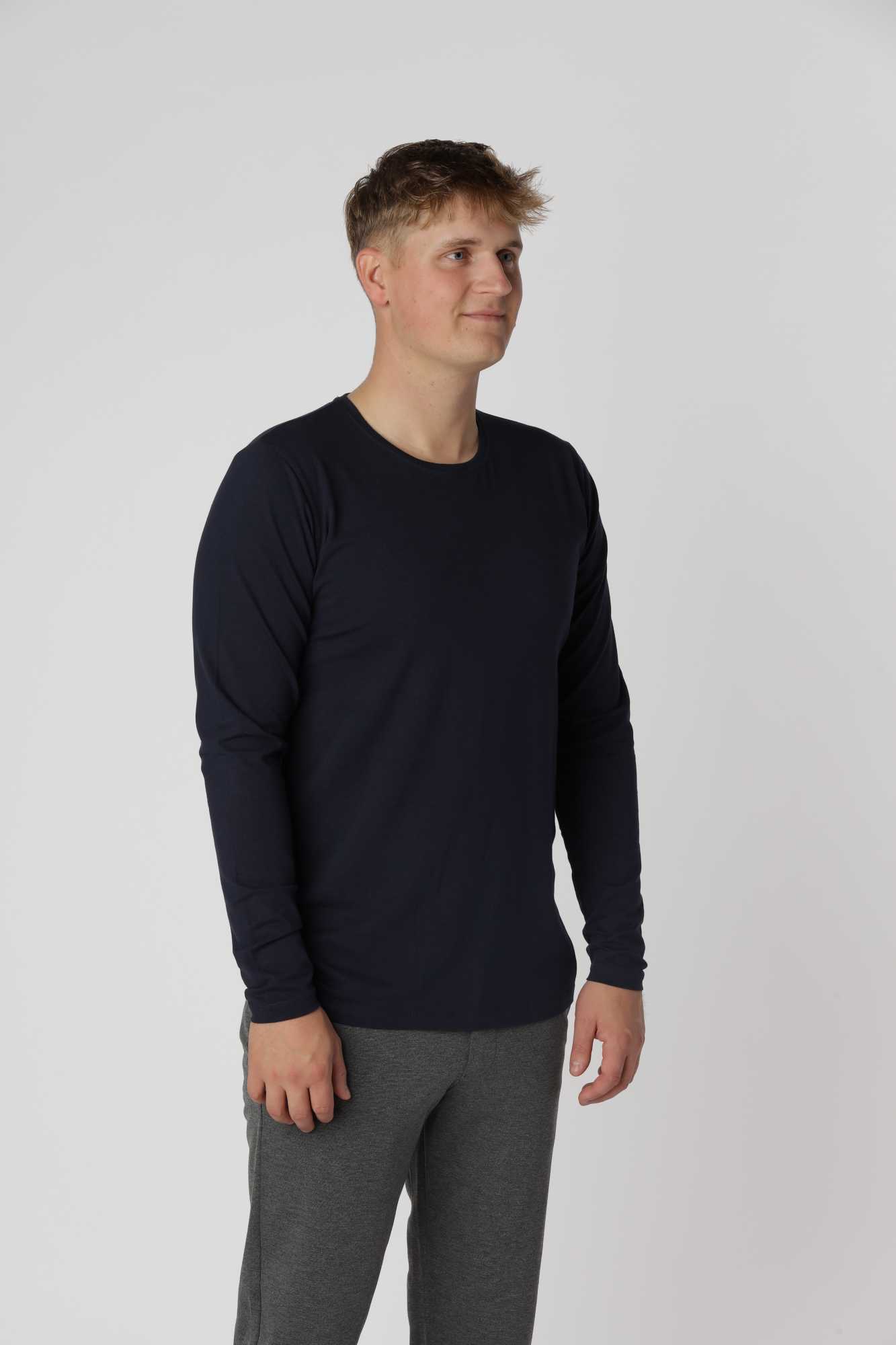 Shape langærmet, Navy