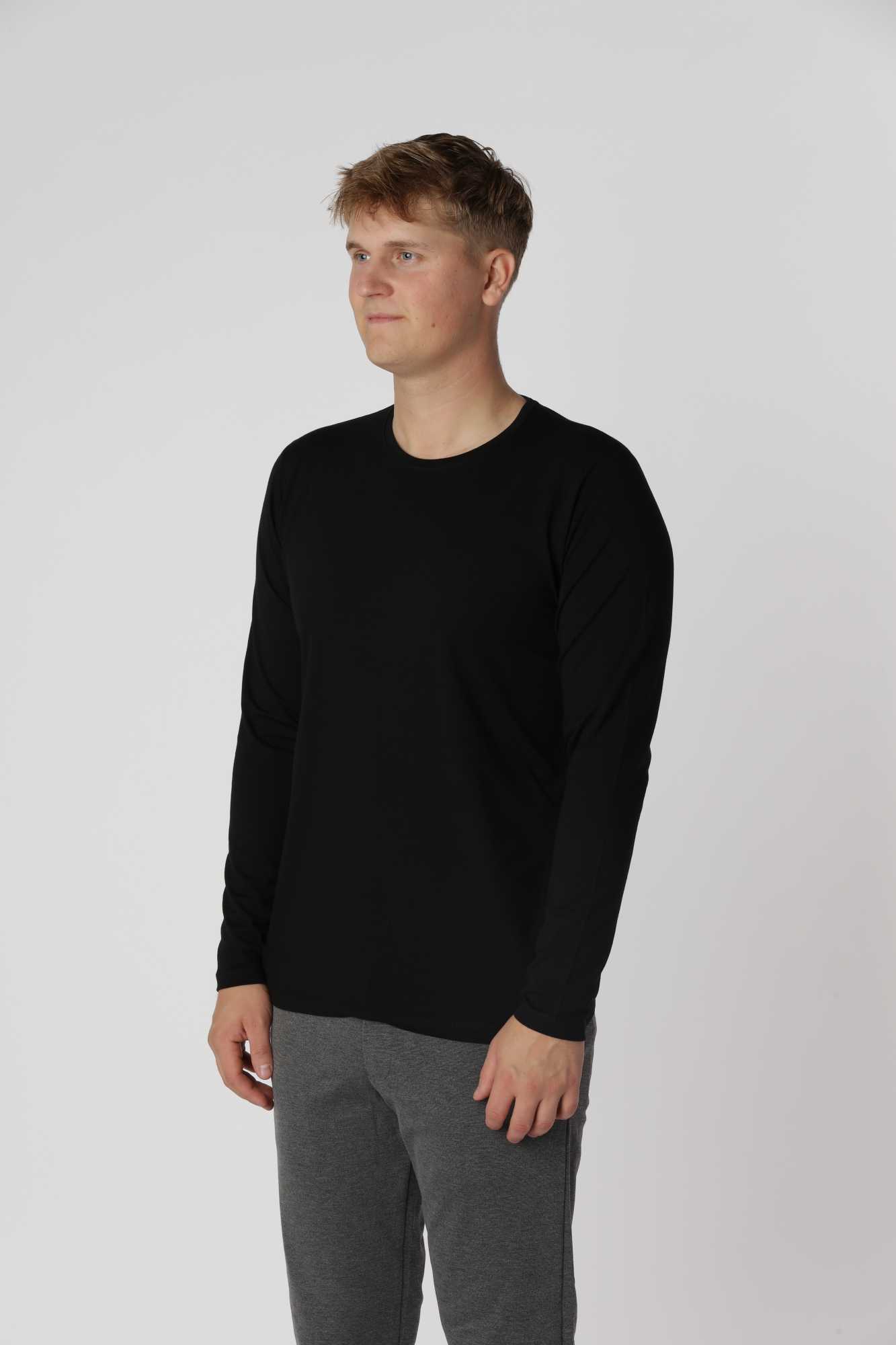 Shape langærmet, Sort