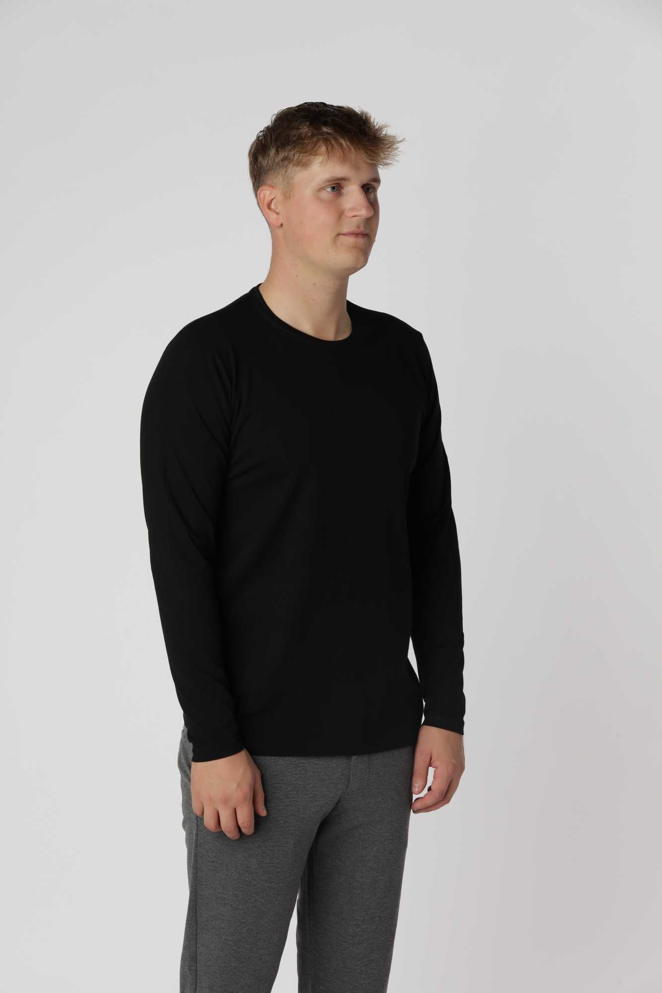 Shape langærmet, Sort