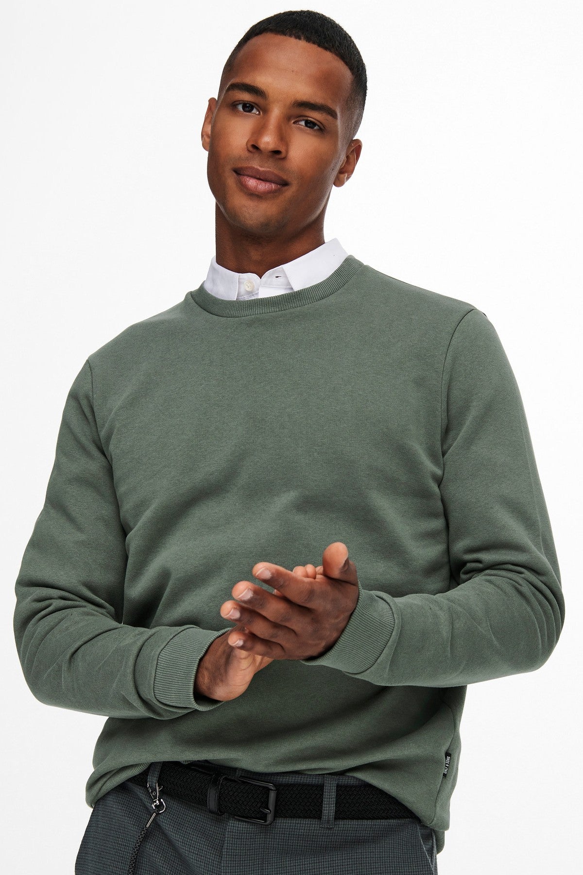 Sweatshirt - ONSCERES - Caster Gray