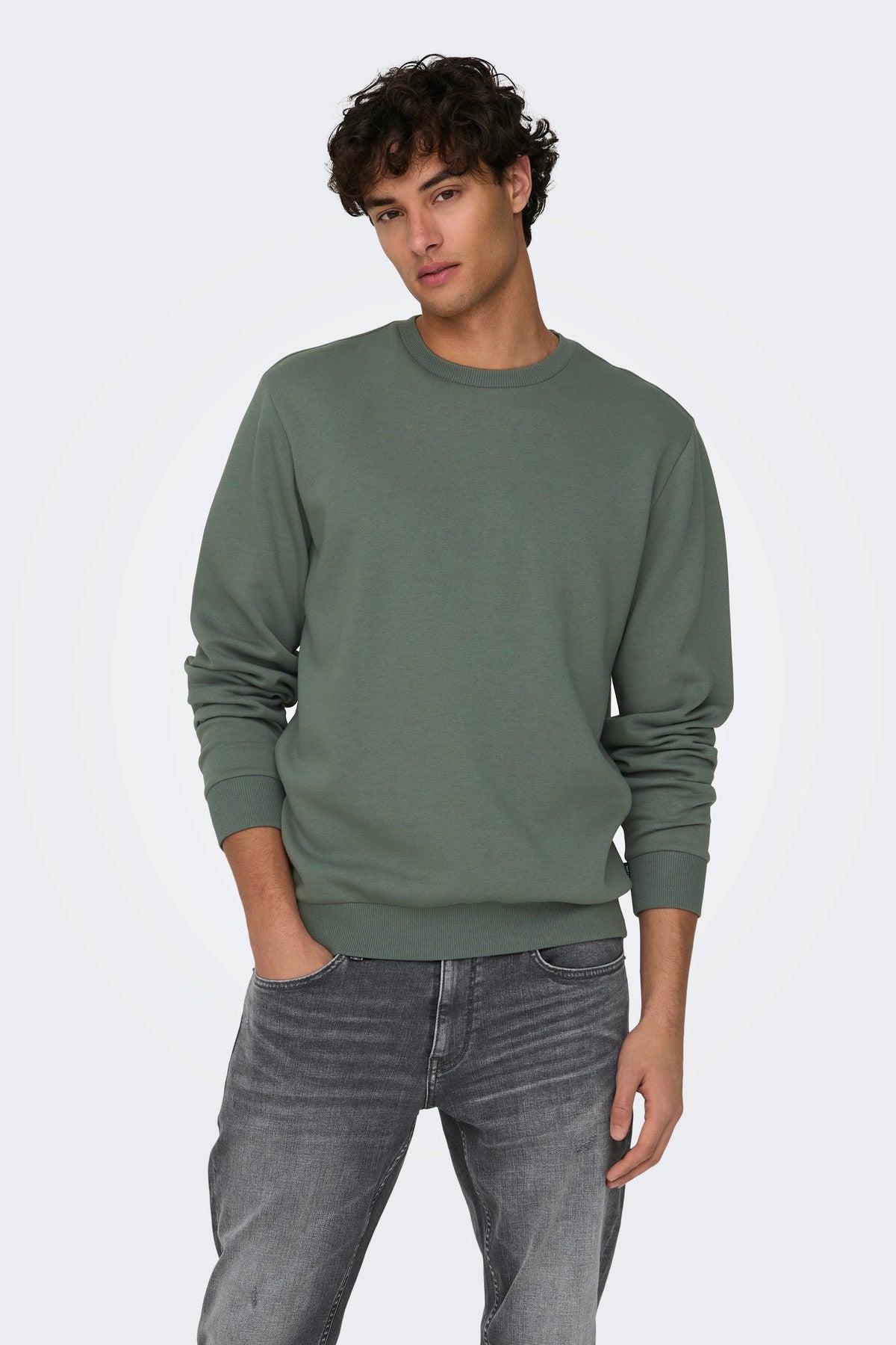 Sweatshirt - ONSCERES - Caster Gray